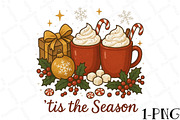 Tis the Season Hot Cocoa PNG, an Illustration by DreamPrint404 (Thumbnail 1 of 7)