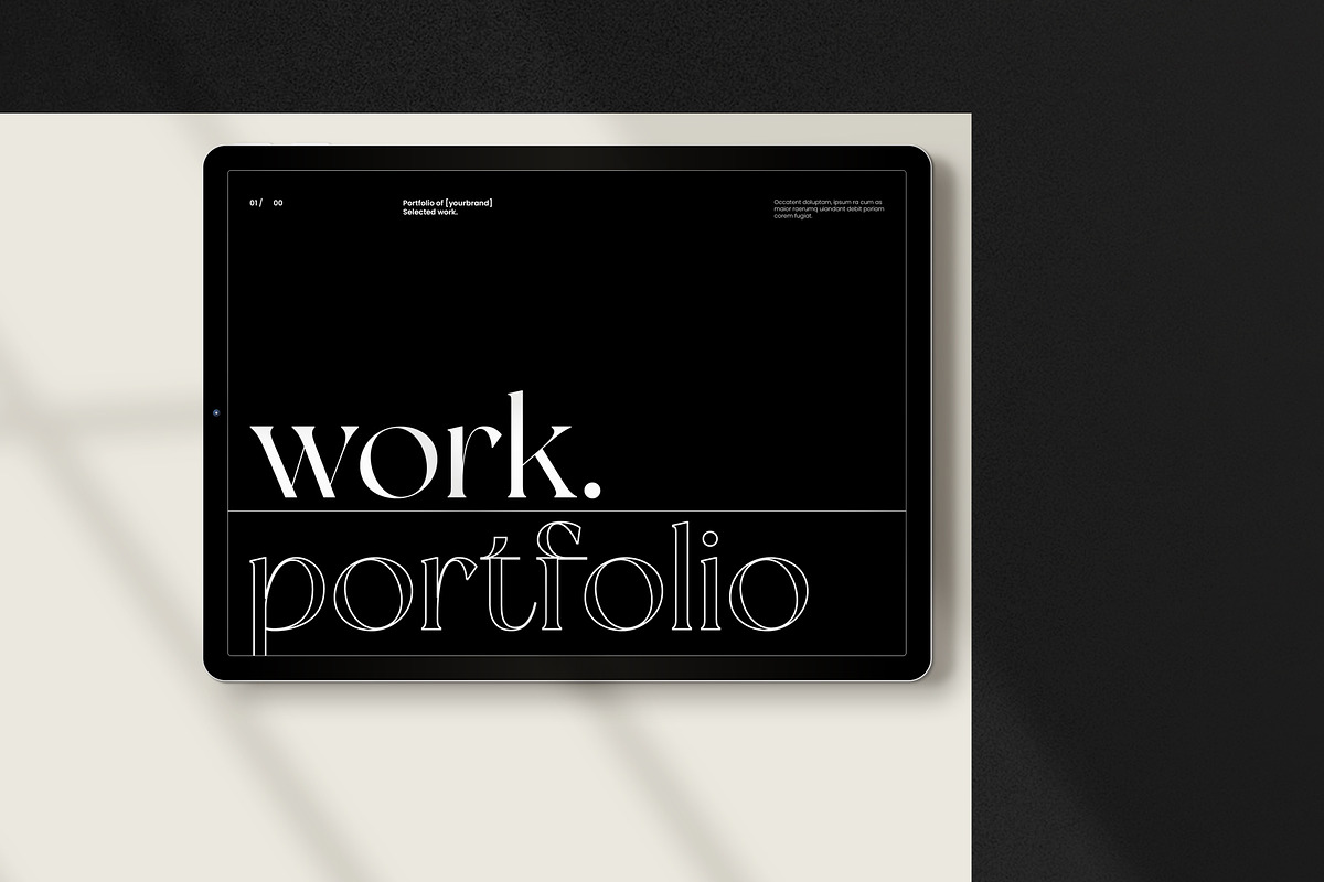 Neue Portfolio & Resume Template, a Brochure Template by Aura Agency (Photo 3 of 11)