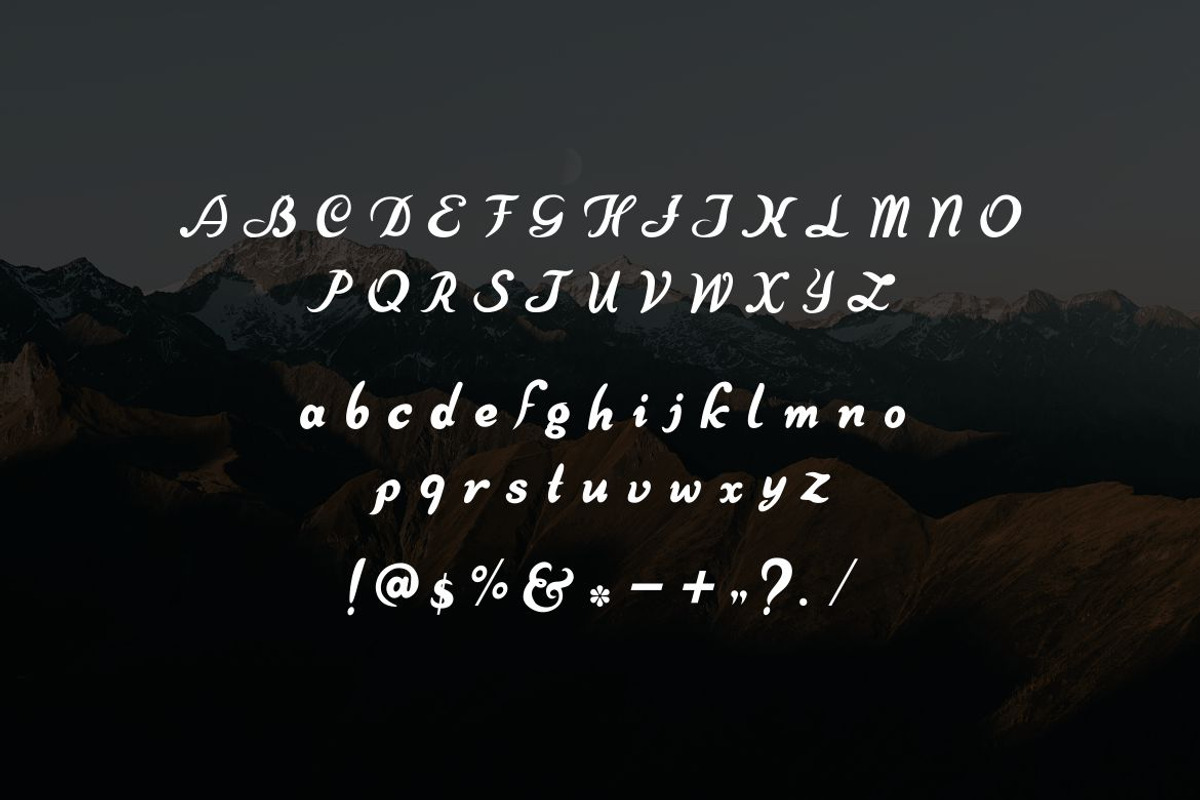 Qilloan, a Font by Kenrichi (Photo 4 of 4)
