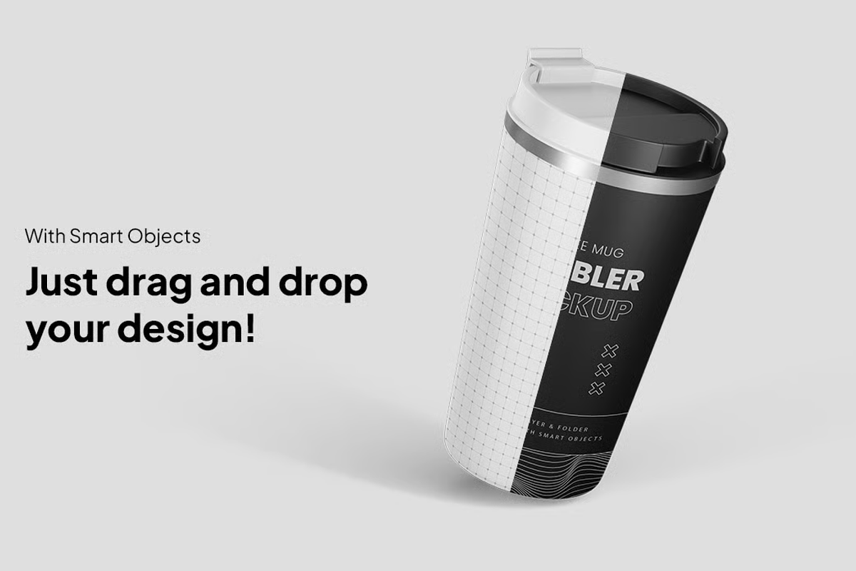 Tumbler Mockup - Drinkware Design, a Cups & Container Mockup by graphicsauce (Photo 4 of 4)