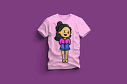 Cute Girl Standing, a Person Illustration by Artstorystudio (Thumbnail 3 of 3)