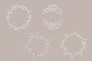 Foliage Doodles - Black, White, Gold, an Object Graphic by OM Creativ (Thumbnail 6 of 8)