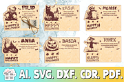 Halloween money voucher laser cut, a Pattern Graphic by MegaPrezencik (Thumbnail 1 of 6)