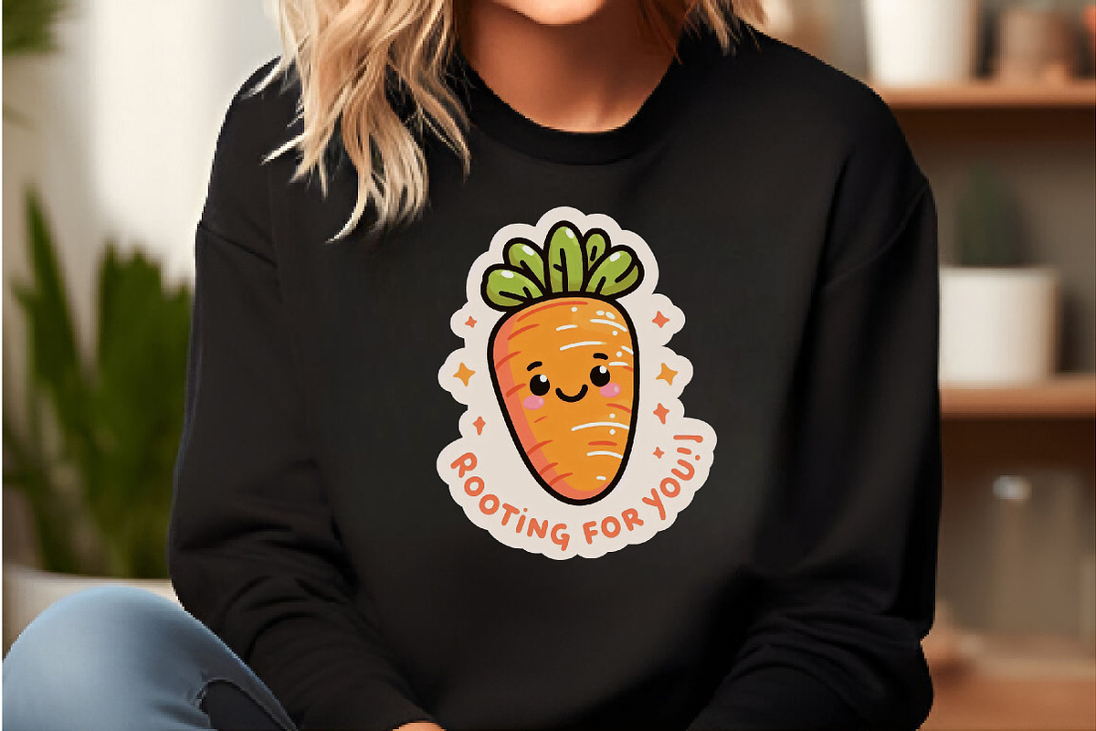 Funny,Rooting For You Sticker PNG, an Illustration by DreamCafeArt (Photo 2 of 7)