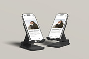 Phone Holder Mockup, an iPhone Mockup by ZifaraDesign (Thumbnail 2 of 5)
