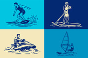 Watersport Vector Illustrations, a Sport Illustration by Rasgood (Thumbnail 4 of 10)