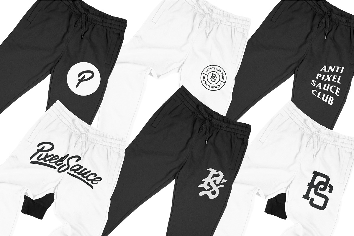 Shaka Wear Fleece Jogger Sweatpants, a Bottom Mockup by Pixel Sauce™ (Photo 2 of 6)