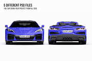 2026 Hyper Performance Coupe Set, an Advertising Mockup by Halal Graphic Studio (Thumbnail 8 of 12)
