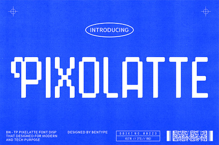 Pixolatte - Pixel Font Display, a Sans Serif Font by Bentype Studio