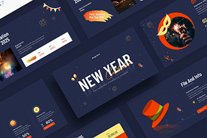 New Year Event Presentation, a Presentation Template by KreateTribe