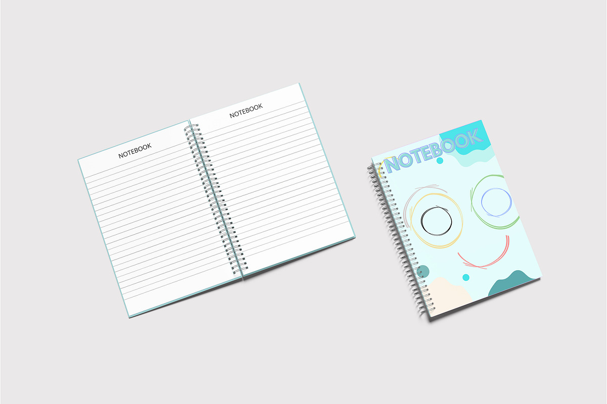 A5 Spiral Notebook Mockup, a Print Template by Beside Std (Photo 2 of 7)