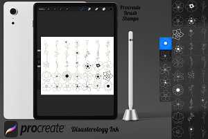 Floral Flower Set 10 Procreate Brush