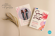 Tropical Floral Save The Date CANVA, an Invitation Template by StudioVonBraitenberg (Thumbnail 5 of 9)