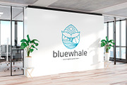 Blue Whale Tail Logo Template, a Branding & Logo Template by vectorwithin (Thumbnail 3 of 3)