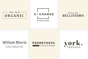30 Minimal Typography Logo Templates, a Branding & Logo Template by PhotoMarket (Thumbnail 3 of 12)