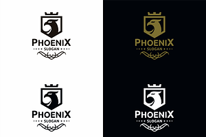 Crest Phoenix Logo Template