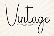 Vintage | Script Font, a Handwritten Font by Scratchones (Thumbnail 1 of 8)