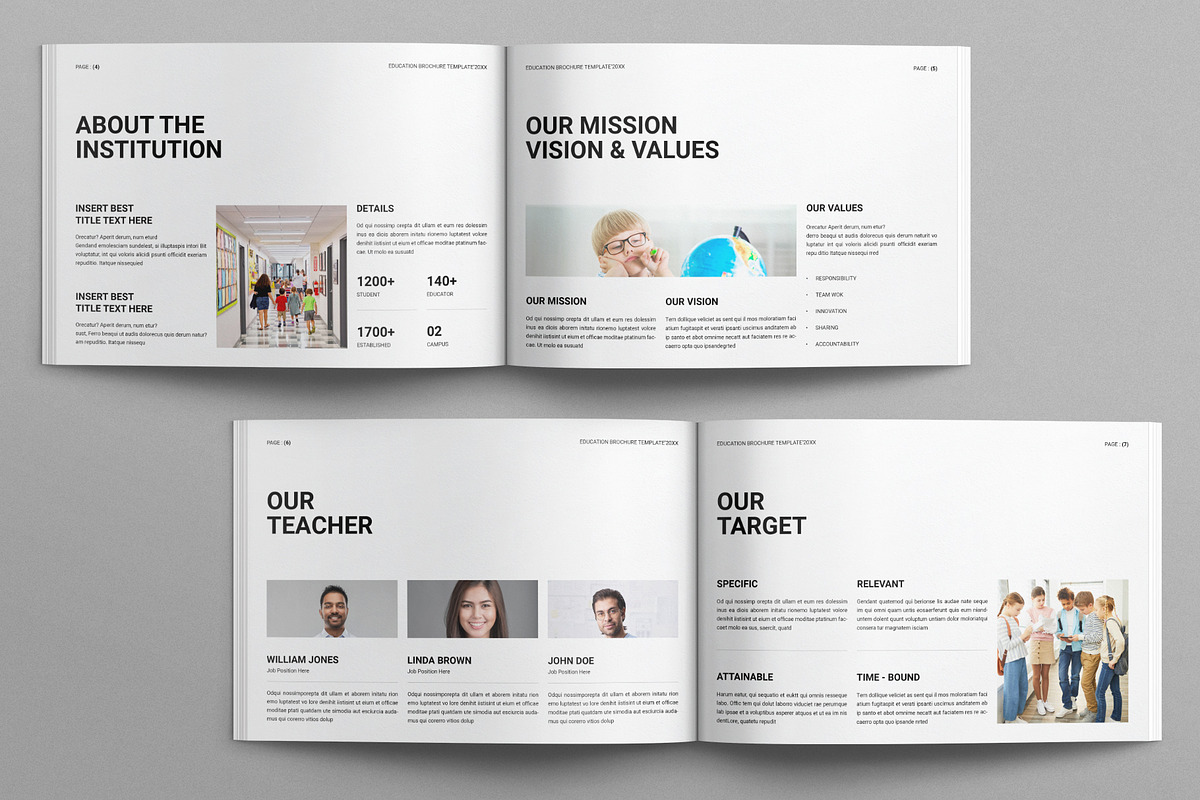 Education Brochure Landscape, a Brochure Template by E-Type (Photo 3 of 7)
