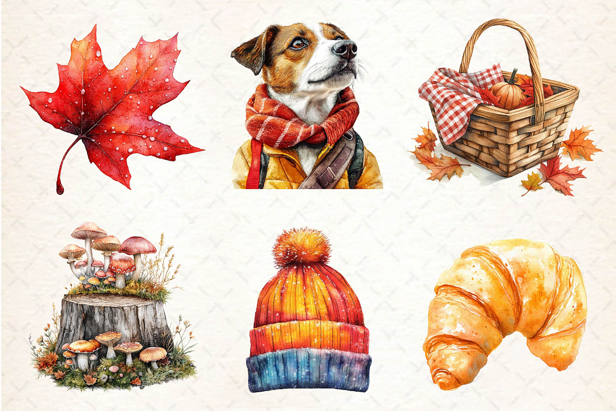 Autumn Chilly Morning Clipart, an Illustration by Dream Creation (Photo 5 of 6)