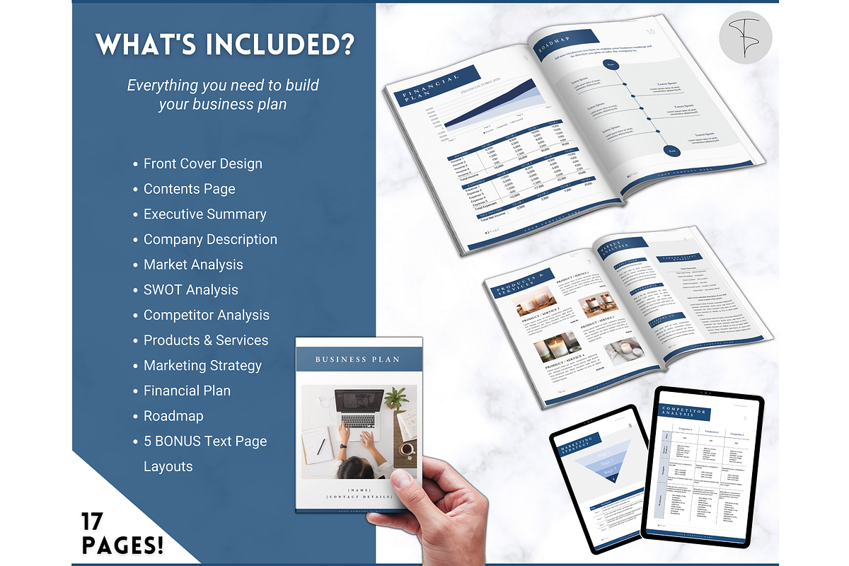 Small Business Plan Template - 17pg, a Marketing Template by Templatables (Photo 4 of 9)