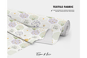Bee Lavender Field pattern Honeybee, a Pattern Graphic by Milatoo (Thumbnail 2 of 3)