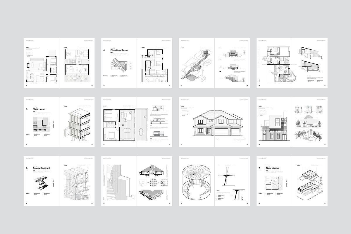Architecture Portfolio Template, a Brochure Template by StyleArt (Photo 23 of 24)