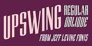 Upswing JNL, a Sans Serif Font by Jeff Levine Fonts (Thumbnail 1 of 5)
