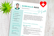 Nursing Resume Cover Letter Template, a Resume Template by MondaySpark (Thumbnail 2 of 8)