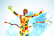 Sport Silhouettes Triangle Pattern, an Object Graphic by TAlex (Thumbnail 5 of 5)