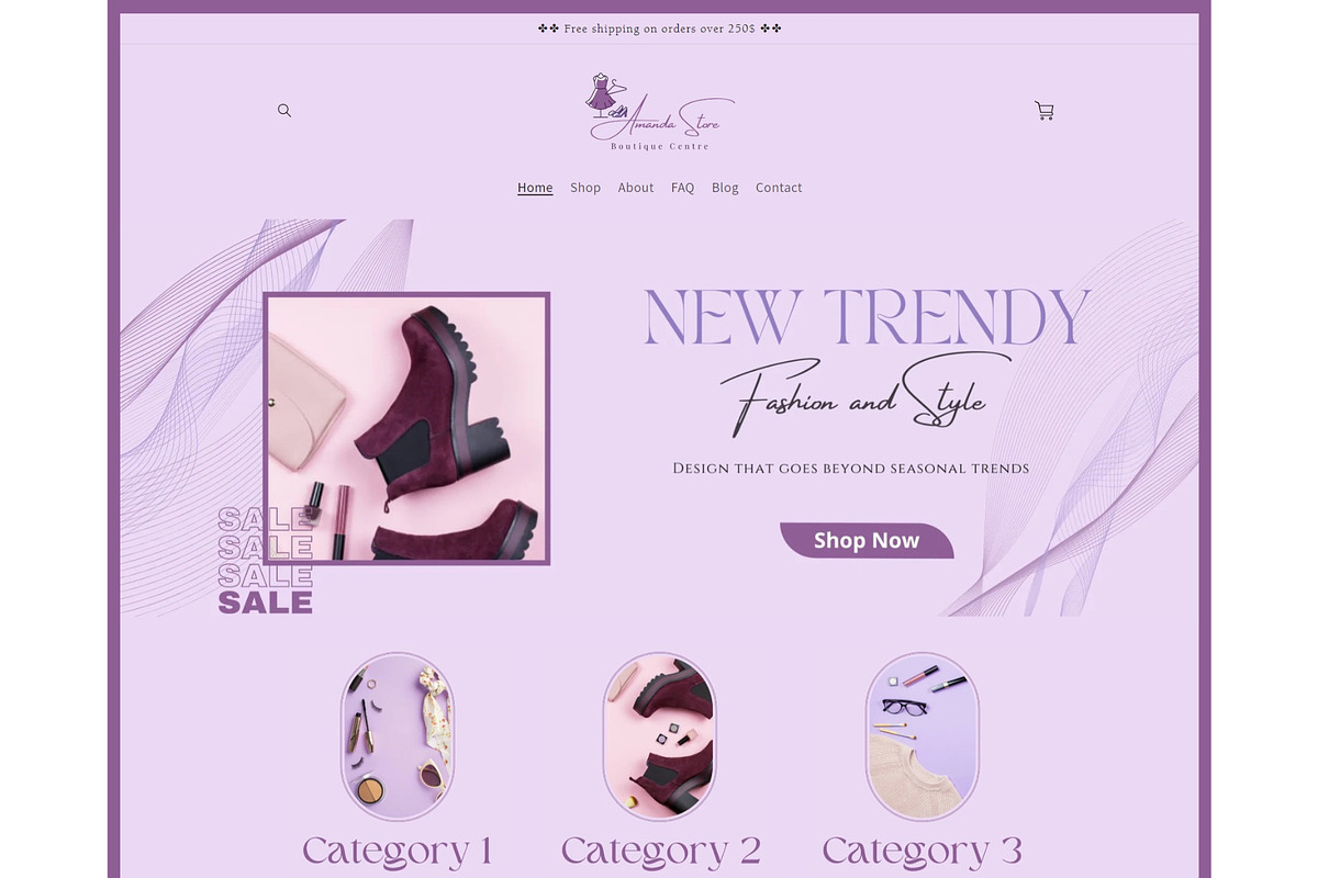 Pastel Lilac Gradient Shopify Theme, a Templates & Theme by DaisyStudio (Photo 1 of 10)