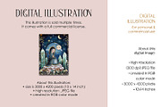 Celestial Virgin Mary Illustration, a Person Illustration by The Dutch Lady Designs (Thumbnail 3 of 4)