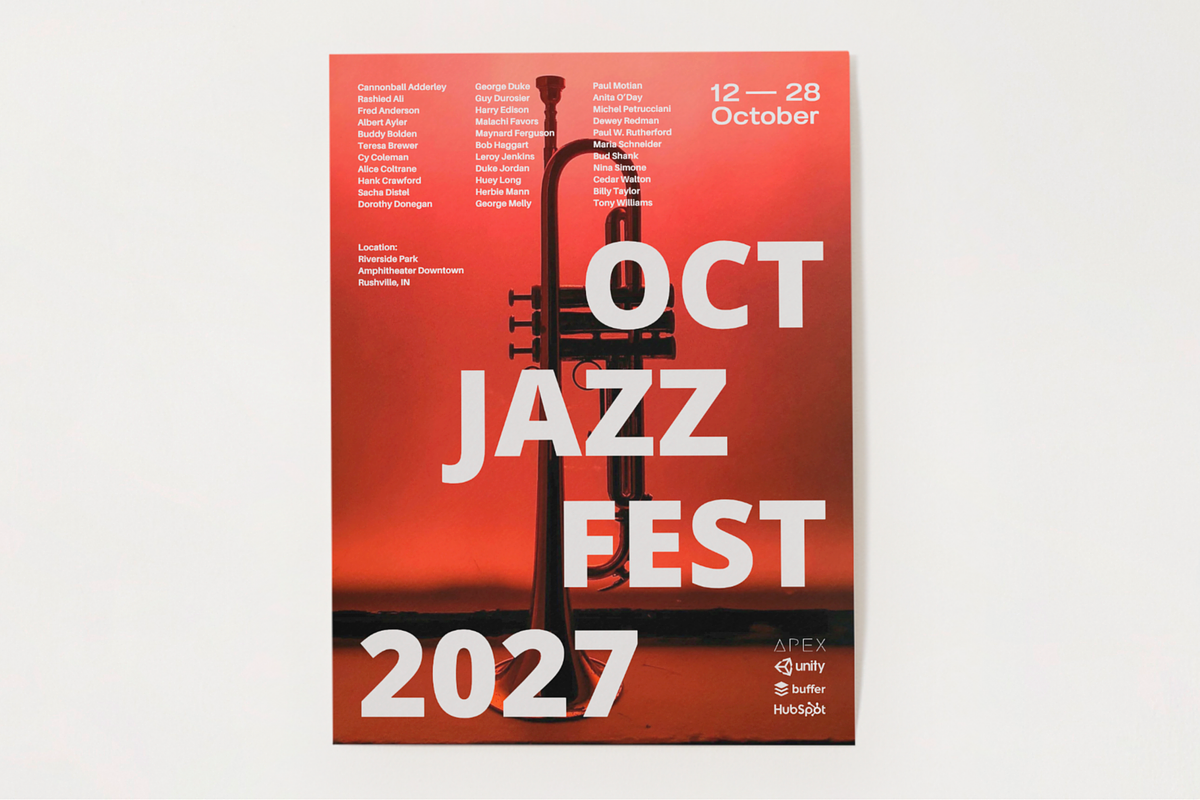 Bold Colorful Event Poster Template, a Poster Template by LePosey Studio (Photo 3 of 8)