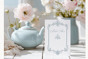 Vintage Blue French Ornamental Set, a Decorative Illustration by AlenaVlasko stock Market (Thumbnail 4 of 8)