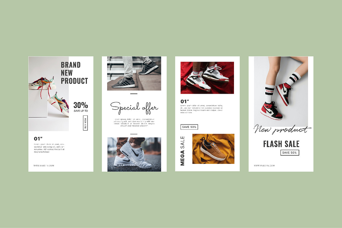 Instagram stories social media pack, a Social Media Template by Syaeful Anas (Photo 2 of 9)