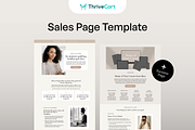 ThriveCart Sales Page Template, a Landing Page Template by Pixel & Flow (Thumbnail 1 of 8)