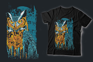 Owl City Vector T-shit Design