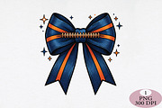 Football Bow Game Day PNG, an Illustration by Daily.Designs (Thumbnail 1 of 5)