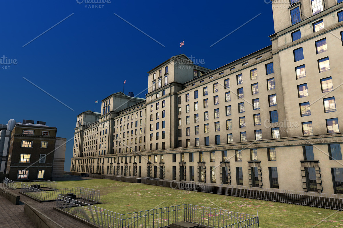 Ministry of Defence, London, UK, an Architecture 3D Model by Vertex Modelling (Photo 6 of 9)