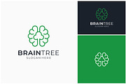 Brain Mind Tree Nature Logo, a Branding & Logo Template by ika trisiana (Thumbnail 1 of 2)