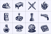 Vintage Game Illustration Set, a Technology Illustration by Prosymbols (Thumbnail 8 of 8)