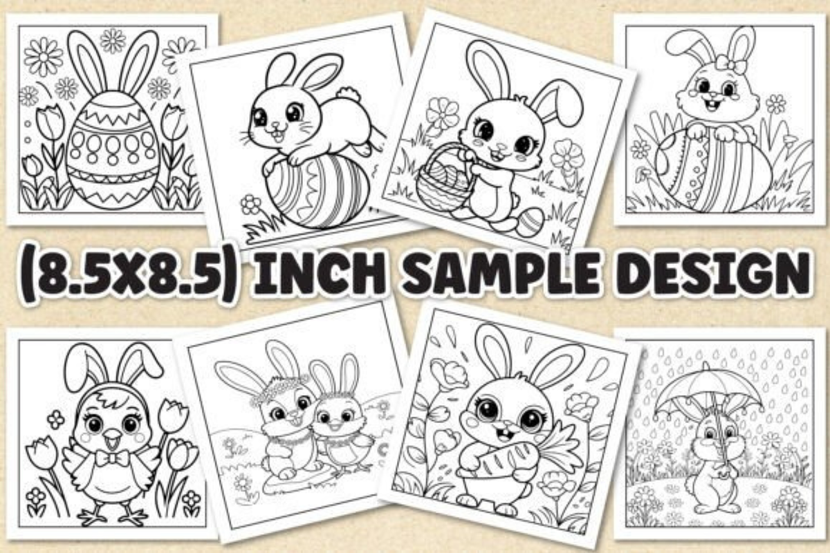 Bold and Easy Easter Coloring Book, a Graphic by shopcosm (Photo 2 of 2)