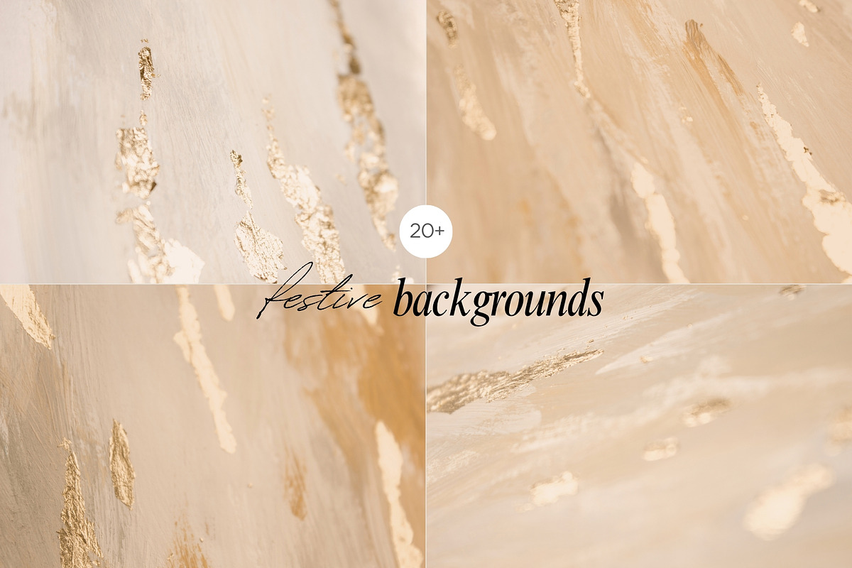 Gold Foil Christmas Backgrounds, a Background Graphic by eclosque (Photo 3 of 25)