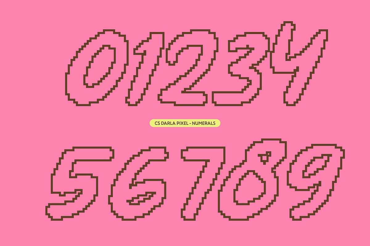 CS Darla Pixel, a Script Font by Craft Supply Co. (Photo 5 of 8)