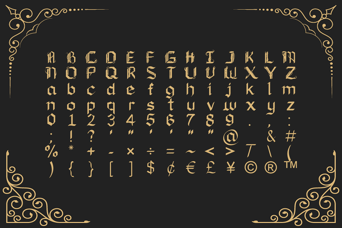 Xenoblock Gothic Typeface preview 2