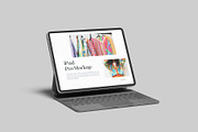 iPad Pro With Keyboard Mockup, an iPad Mockup by Graphiculon (Thumbnail 2 of 11)