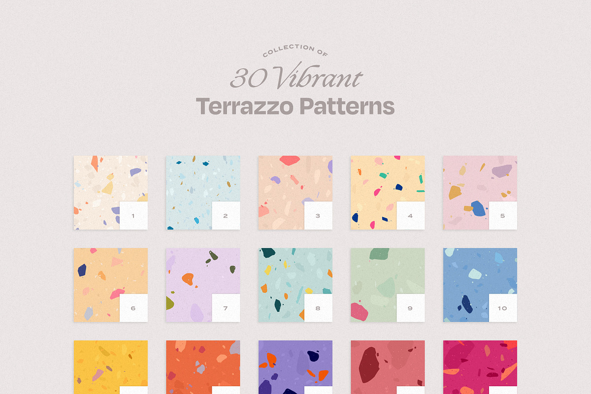 30 Pop & Vibrant Terrazzo Patterns, a Pattern Graphic by Artec Maison (Photo 2 of 7)