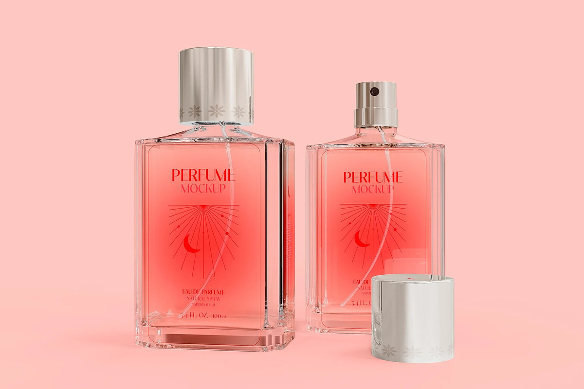 Perfume Bottle Mockup, an Advertising Mockup by skybluecreative (Photo 2 of 2)
