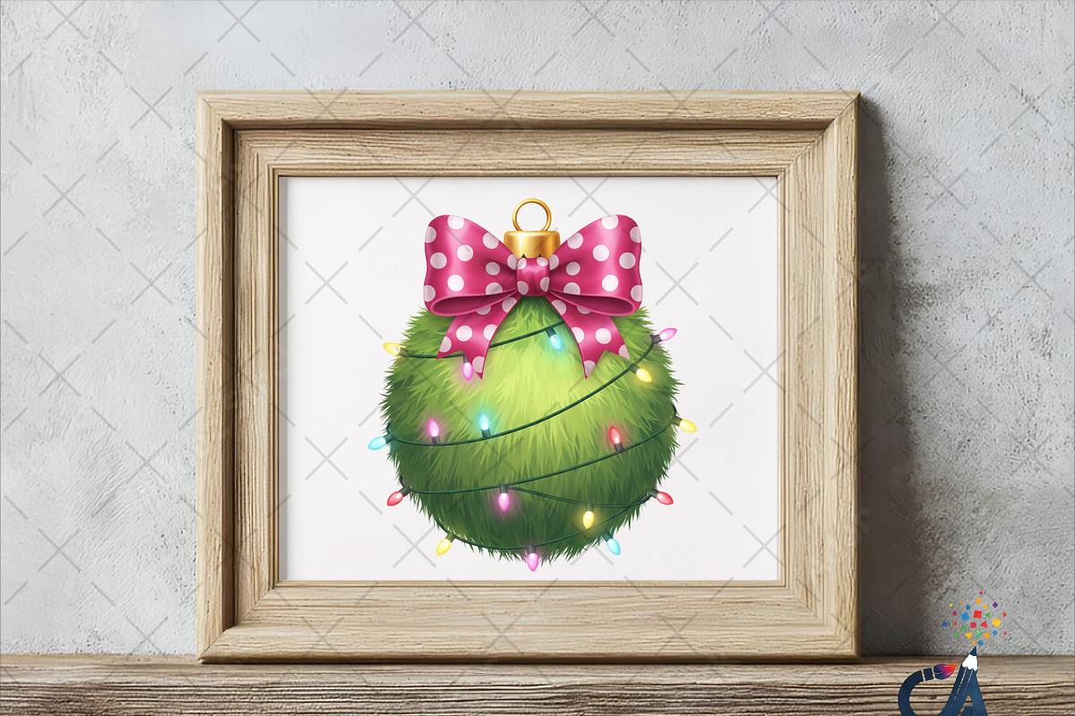 Christmas Ornament With Bow Png, an Illustration by Creative Art (Photo 4 of 6)