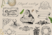 Vintage Christmas card creator, an Object Graphic by Beauty Drops (Thumbnail 4 of 13)