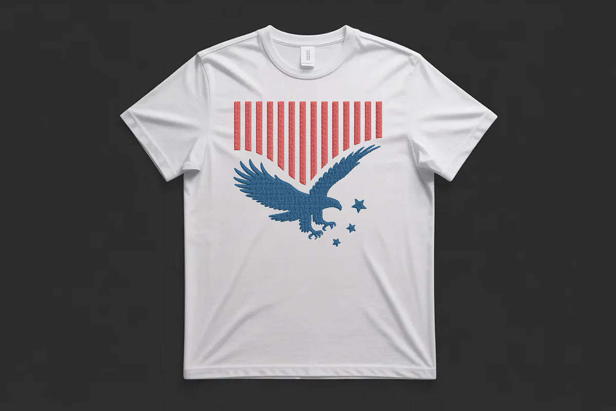 USA Patriotic Eagle Flag Embroidery, an Illustration by Purpose Ekbal (Photo 2 of 3)